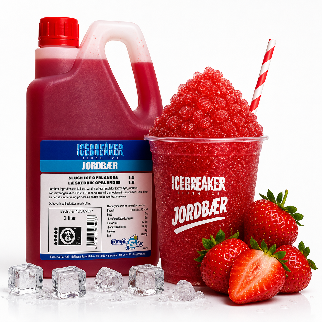 Icebreaker Jordbær slushice 2 liter