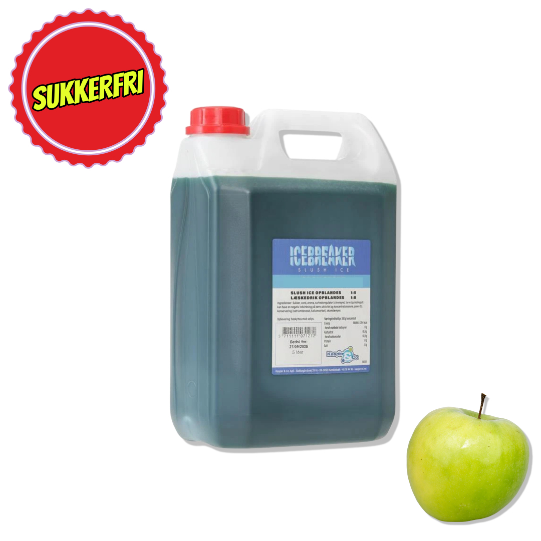 Sukkerfri grøn æble slushice