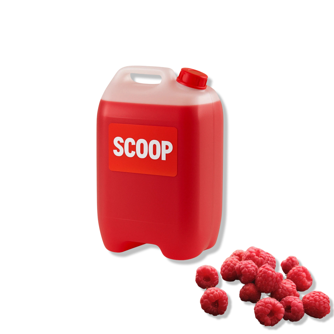 Scoop hindbær slushice