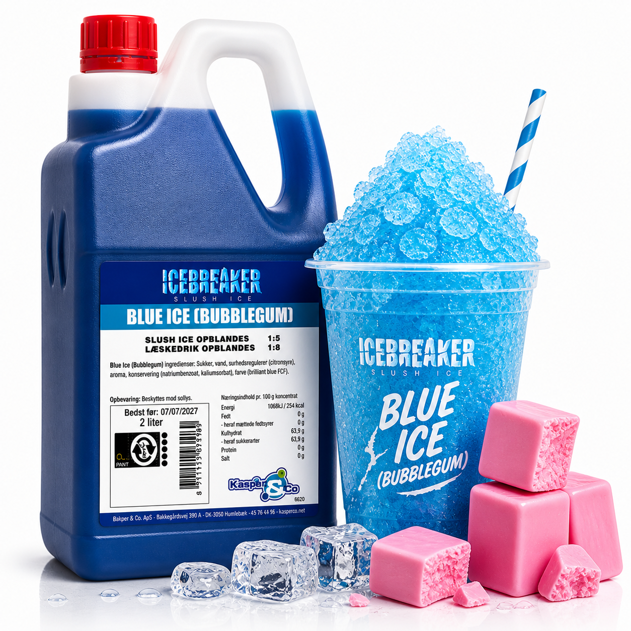 Icebreaker Blue Ice Bubblegum slushice 2 liter